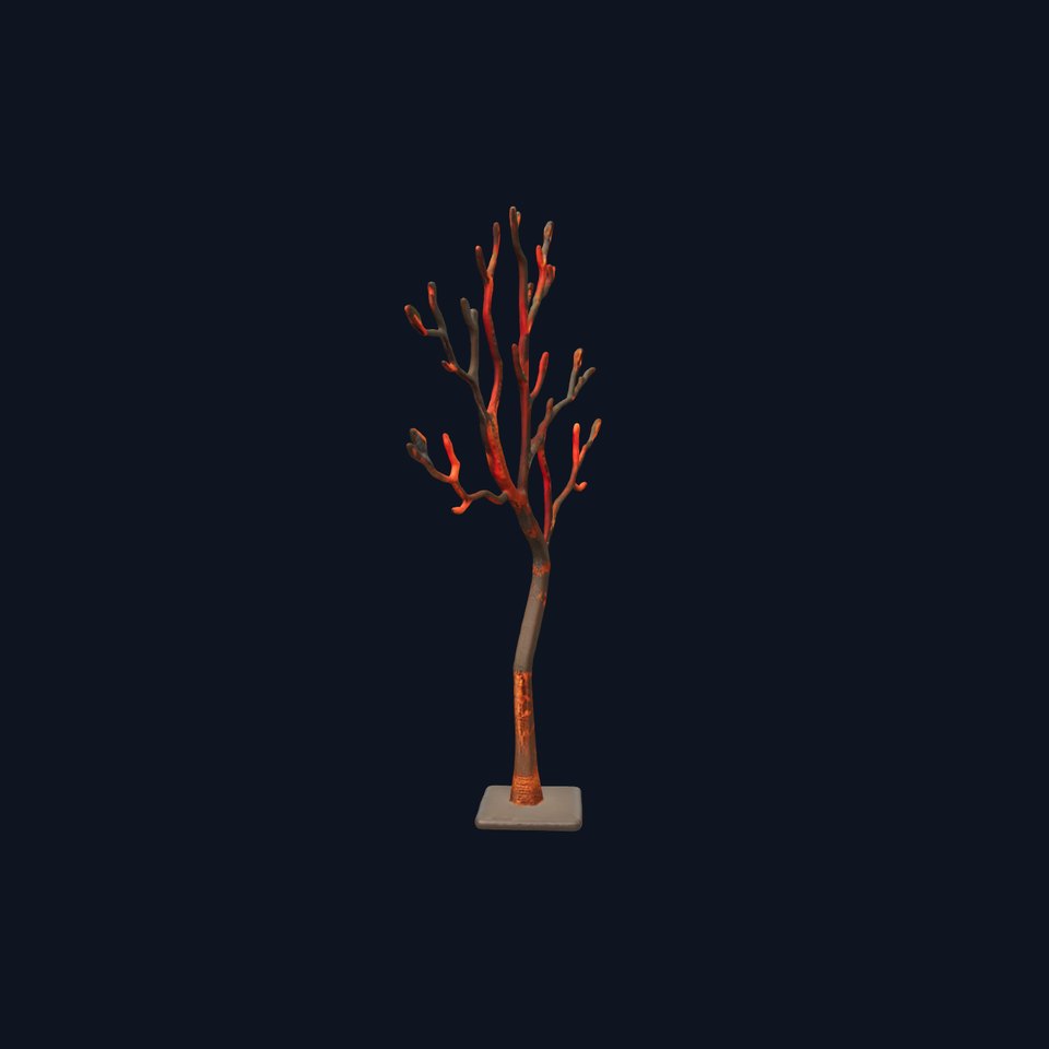 Bare Tree Sculpture Model Pack  Detailed Branches